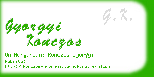 gyorgyi konczos business card